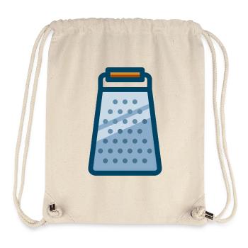 cheese grater kaese reibe veggie - Stanley/Stella recycelter Gym Bag - Naturweiß - Vorne
