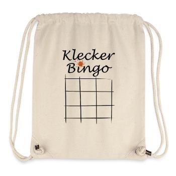 Klecker Bingo - Stanley/Stella recycelter Gym Bag - Naturweiß - Vorne
