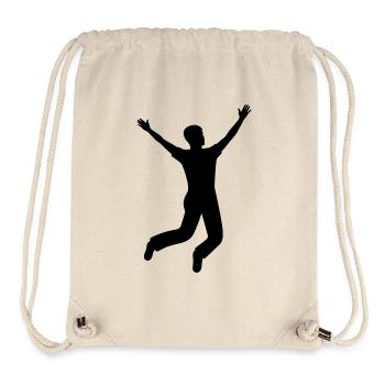 Freudensprung machen - Stanley/Stella recycelter Gym Bag - Naturweiß - Vorne