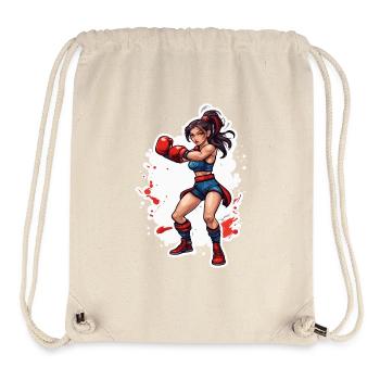 Boxer / Sport / Kampf / Arena / Boxring / Fäuste - Stanley/Stella recycelter Gym Bag - Naturweiß - Vorne