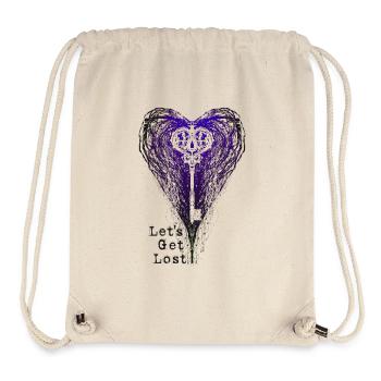 Let's Get Lost - Stanley/Stella Recycled Gym Bag - natural - Front