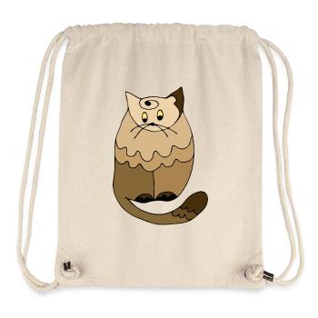 Katze - Stanley/Stella recycelter Gym Bag - Naturweiß - Vorne