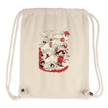 Kanagawa Surfen - Stanley/Stella recycelter Gym Bag - Naturweiß - Vorne