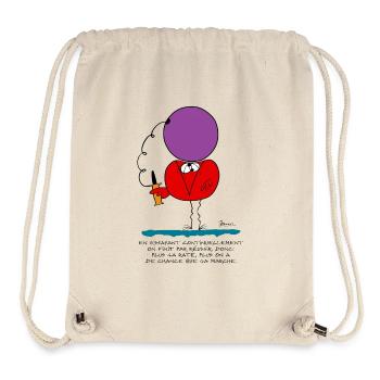 Indem wir ständig versuchen, ... - Stanley/Stella recycelter Gym Bag - Naturweiß - Vorne