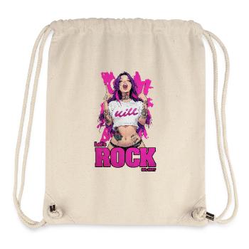 Lets Rock - Stanley/Stella recycelter Gym Bag - Naturweiß - Vorne