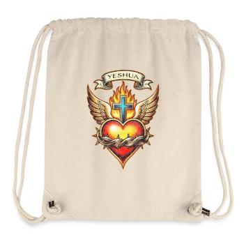 Jeschua Heiliges Herz Tattoo Design - Stanley/Stella recycelter Gym Bag - Naturweiß - Vorne