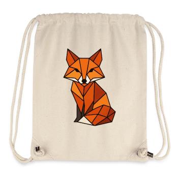 Geometrischer Fuchs Dreiecke - Stanley/Stella recycelter Gym Bag - Naturweiß - Vorne