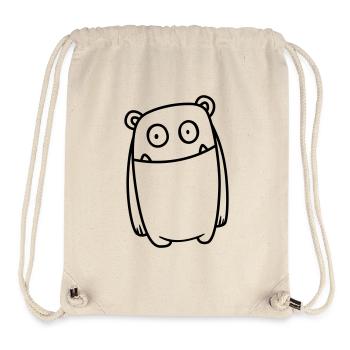 Monster Fröhlich – Lustiges Kawaii Comic Design - Stanley/Stella recycelter Gym Bag - Naturweiß - Vorne