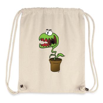 Monstre Végétal en Pot - Sac à cordon recyclé Stanley/Stella - blanc naturel - Devant