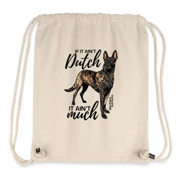 Dutchie - Chien de berger néerlandais - Sac à cordon recyclé Stanley/Stella - blanc naturel - Devant