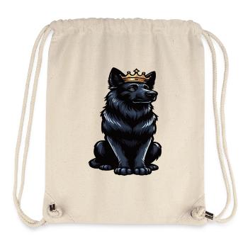Schwarzer Schäferhund Schäferhundbesitzer  - Stanley/Stella recycelter Gym Bag - Naturweiß - Vorne