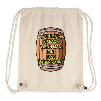 Six-pack? I'll take a barrel - Stanley/Stella Recycled Gym Bag - natural - Front
