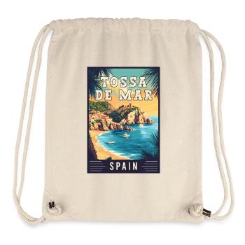 Explore Captivating Tossa de Mar in Spain - Stanley/Stella Recycled Gym Bag - natural - Front