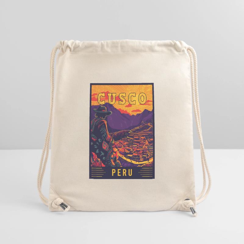 Entdecken Sie das lebendige Cusco in Peru – Reisekunst Stanley/Stella recycelter Gym Bag