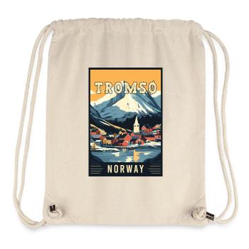 Entdecken Sie das arktische Abenteuer von Tromsø in Norwegen - Stanley/Stella recycelter Gym Bag - Naturweiß - Vorne