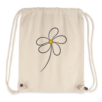 FLEUR. NATURE. ROMANTIQUE. ANNIVERSAIRE. HAPPY - Sac à cordon recyclé Stanley/Stella - blanc naturel - Devant