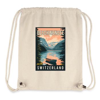Explore Alpine Gem Oeschinensee in Switzerland - Stanley/Stella Recycled Gym Bag - natural - Front