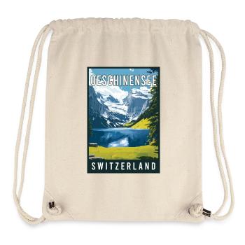 Experience Alpine Gem Oeschinensee in Switzerland - Stanley/Stella Recycled Gym Bag - natural - Front