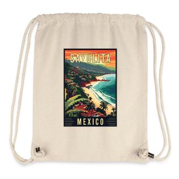 Découvrez le paradis tropical Sayulita Mexico - Sac à cordon recyclé Stanley/Stella - blanc naturel - Devant