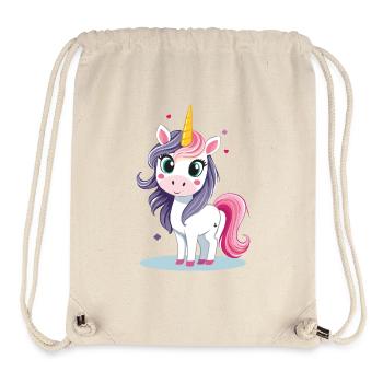 Einhorn mit bunter Mähne - Stanley/Stella recycelter Gym Bag - Naturweiß - Vorne
