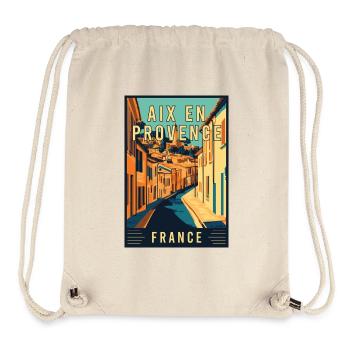 Discover Charming Aix-en-Provence in France - Stanley/Stella Recycled Gym Bag - natural - Front
