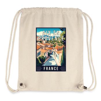 Experience Charming Aix-en-Provence in France - Stanley/Stella Recycled Gym Bag - natural - Front