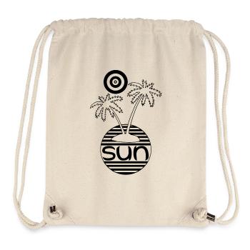 Paradies in der Sonne (schwarz) - Stanley/Stella recycelter Gym Bag - Naturweiß - Vorne