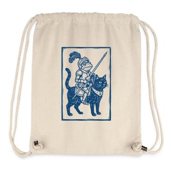 Frog Knight - Woodcut Fantasy Art - Stanley/Stella Recycled Gym Bag - natural - Front