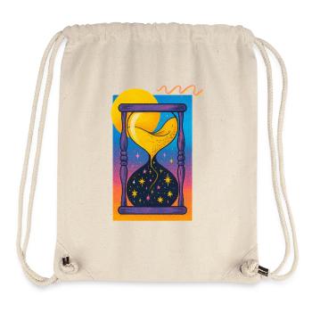 Kosmisches Sanduhr-Neon - Stanley/Stella recycelter Gym Bag - Naturweiß - Vorne