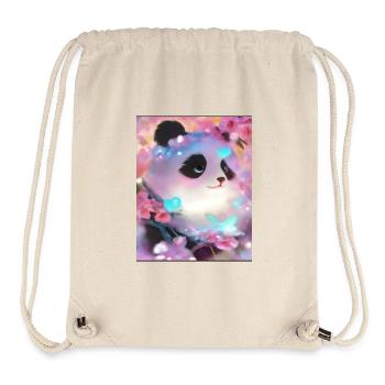 Photo de panda - Sac à cordon recyclé Stanley/Stella - blanc naturel - Devant