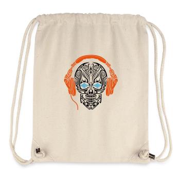 Schädel-Kopfhörer - Stanley/Stella recycelter Gym Bag - Naturweiß - Vorne