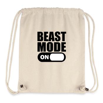 Beast Mode ON - Sac à cordon recyclé Stanley/Stella - blanc naturel - Devant