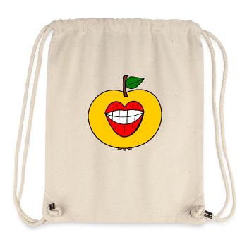Veggie Kiss - Stanley/Stella Recycled Gym Bag - natural - Front