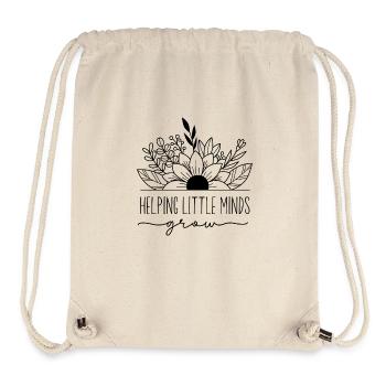 Helping little Minds Grow - Stanley/Stella recycelter Gym Bag - Naturweiß - Vorne