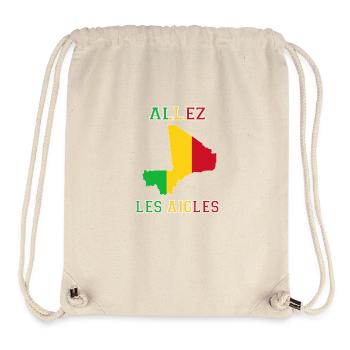 Allez Les Aigles Maillot de Pied The Eagles - Sac à cordon recyclé Stanley/Stella - blanc naturel - Devant