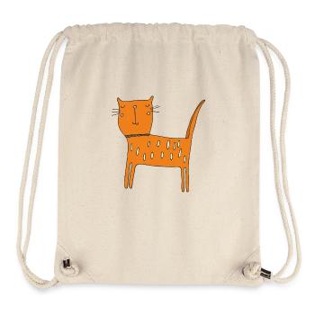 katze orange - Stanley/Stella recycelter Gym Bag - Naturweiß - Vorne