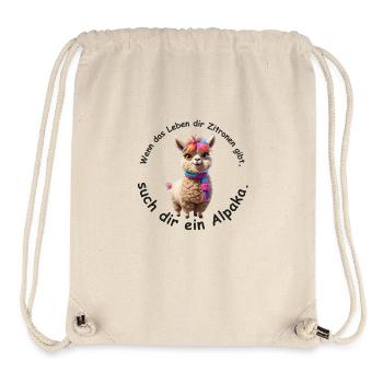 Find an alpaca - Stanley/Stella Recycled Gym Bag - natural - Front