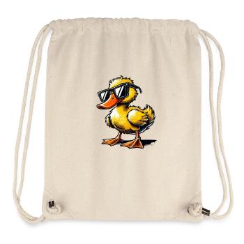 Bande dessinée de canard - Sac à cordon recyclé Stanley/Stella - blanc naturel - Devant