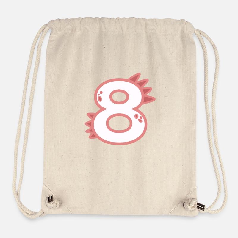 Numéro 8 - Sac à cordon recyclé Stanley/Stella - blanc naturel