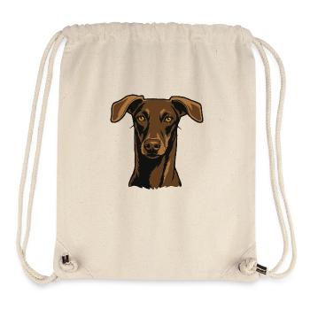 Stolzer Windhund – Edler Blick - Stanley/Stella recycelter Gym Bag - Naturweiß - Vorne