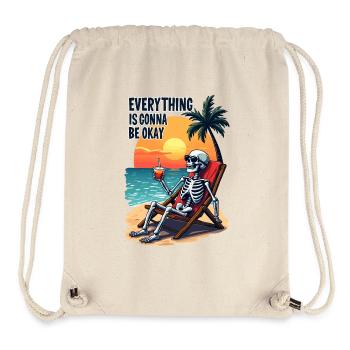 Alles wird gut - Stanley/Stella recycelter Gym Bag - Naturweiß - Vorne