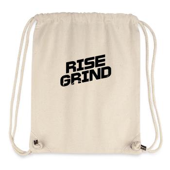 Motivational Gym Rise Grind - Stanley/Stella recycelter Gym Bag - Naturweiß - Vorne