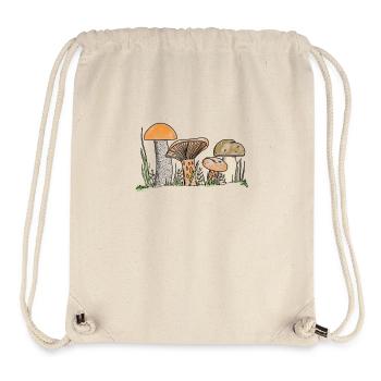 Mushrooms - Stanley/Stella recycelter Gym Bag - Naturweiß - Vorne