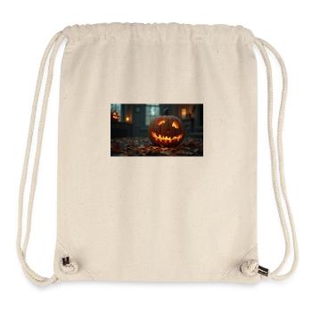Pumpkin In A Haunted House - Stanley/Stella Recycled Gym Bag - natural - Front