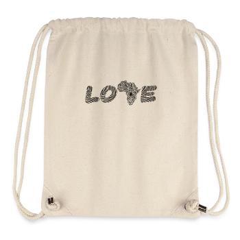 Love to wild zebras Africa - Stanley/Stella recycelter Gym Bag - Naturweiß - Vorne