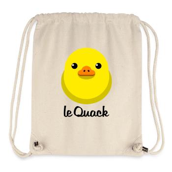 Chick Yellow le Quack for light surfaces - Stanley/Stella Recycled Gym Bag - natural - Front