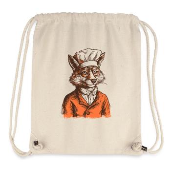Le chef du renard - Sac à cordon recyclé Stanley/Stella - blanc naturel - Devant