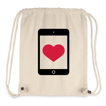 Love Smartphone Tablet - Stanley/Stella Recycled Gym Bag - natural - Front