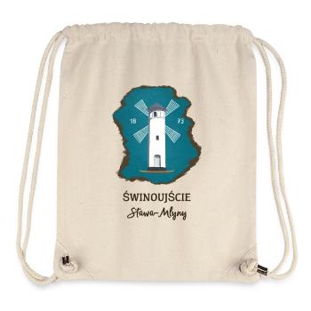 Swinemünde, Leuchtturm,, Usedom, Polen, polnisch - Stanley/Stella recycelter Gym Bag - Naturweiß - Vorne