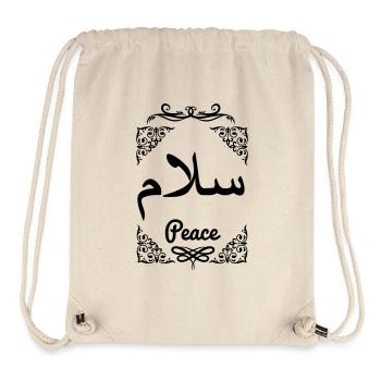 Arabischer Frieden dekorativer Rahmen - Stanley/Stella recycelter Gym Bag - Naturweiß - Vorne